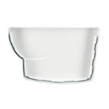 Fond de gouttière gauche ovation LG38 Blanche