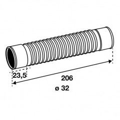 Manchette PVC souple FF 32