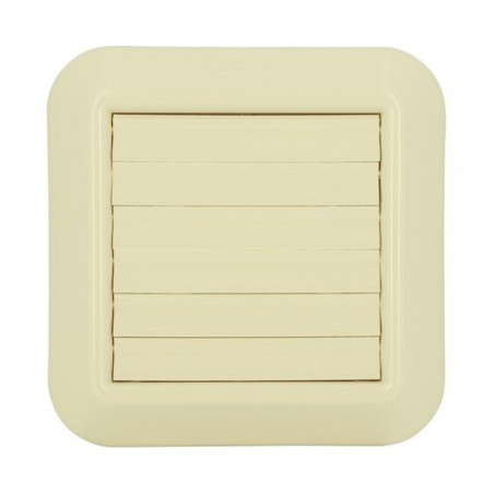 Air outlet for hood and dryer: 200x200, sand, with movable flaps