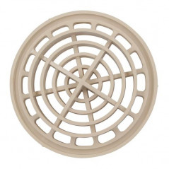 Rejilla 185 mm para desagüe de patio NICOLL SCP11S, color arena