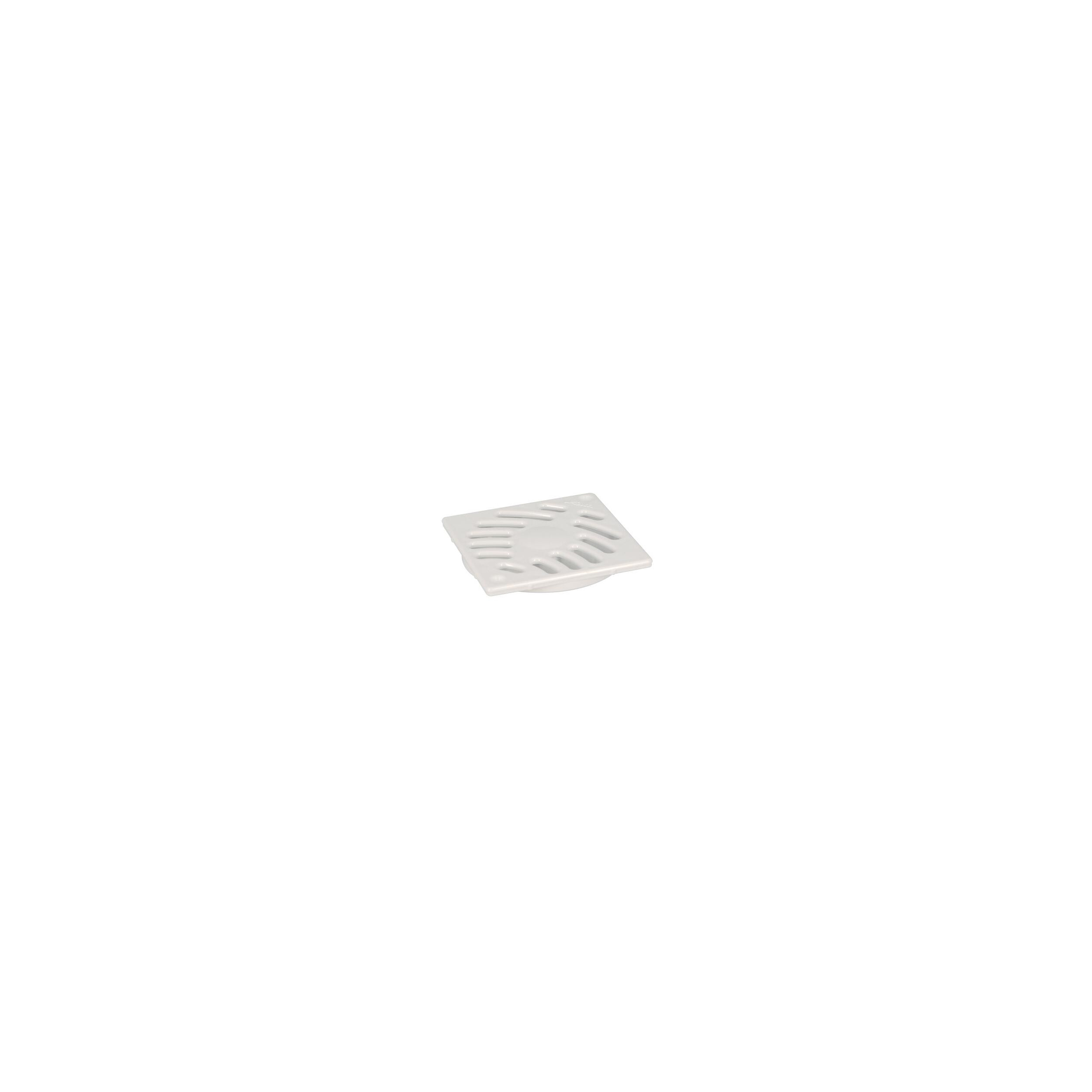 Quadratischer Gitterrost Aus Weißem Pvc 100X100Mm Für Sih-Siphon, NICOLL, GSICA10