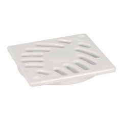 Vierkant Wit Pvc Rooster 100X100Mm Voor Sih Sifon, NICOLL, GSICA10