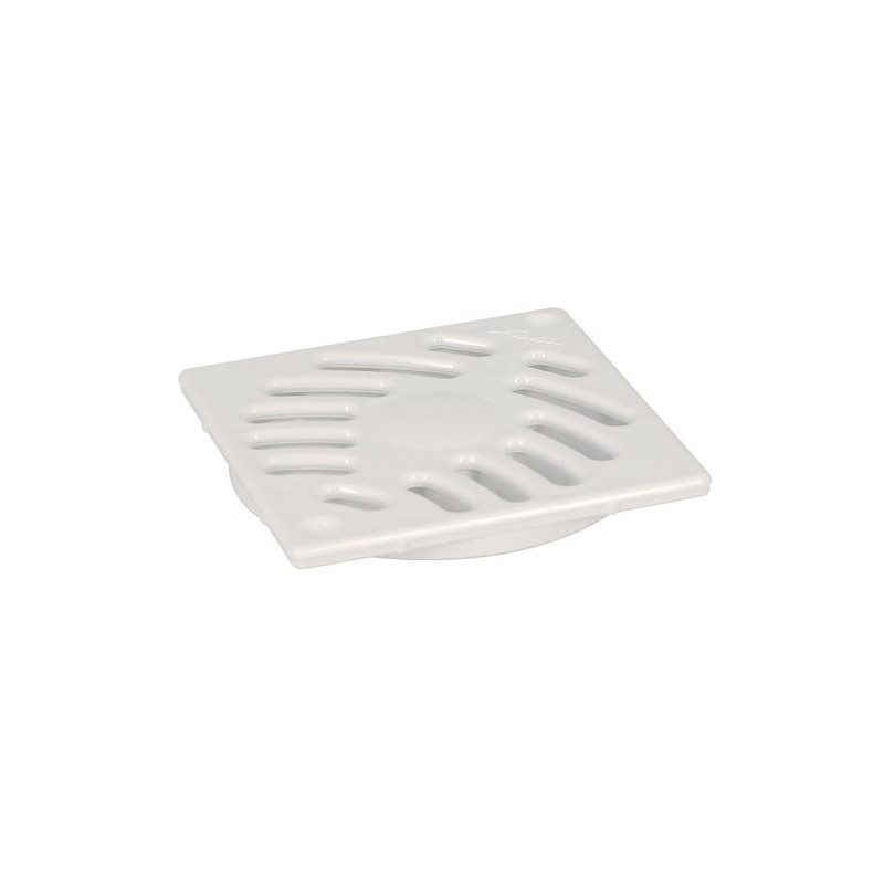 Quadratisches Gitter aus weißem PVC 100x100mm für Siphon SIH