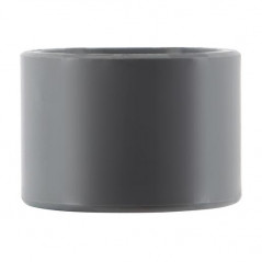 Réduction incorporée PVC mâle 40 mm, femelle 32 mm.