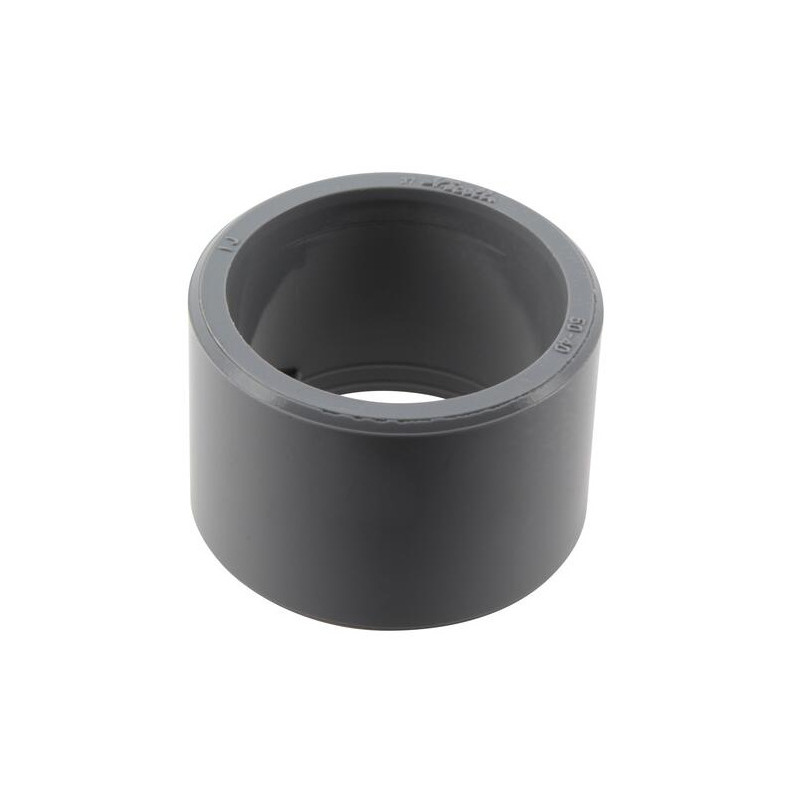 Réduction incorporée PVC mâle 50 mm, femelle 40 mm