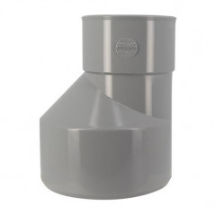 Reducción excéntrica: 125/80