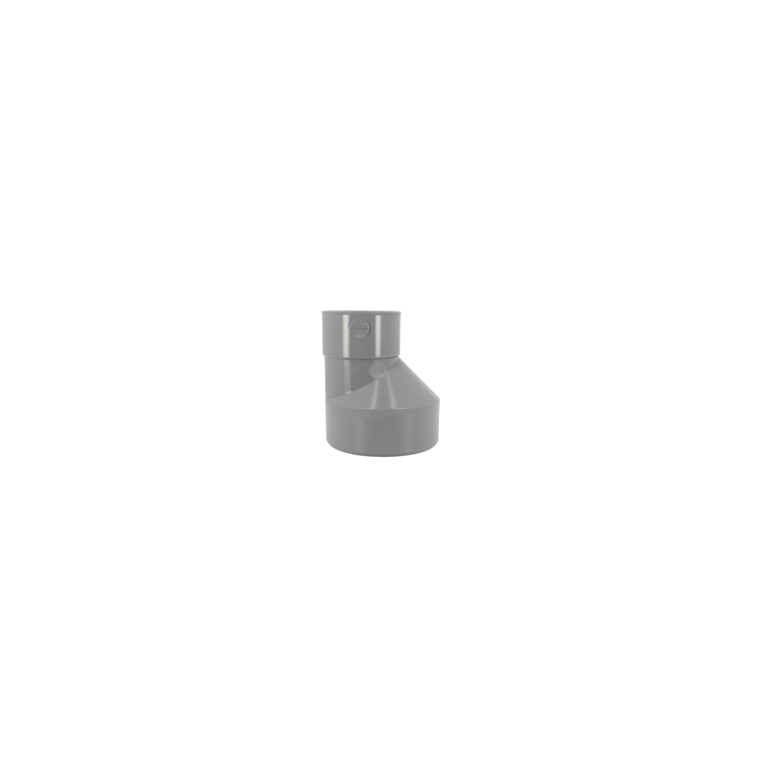 Réduction Mâle/Femelle Extérieure Excentrée Nicoll IZ2 Ø160/125 Mm - PVC Gris