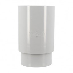 Female sleeve, female for downspout diameter 80 grey
