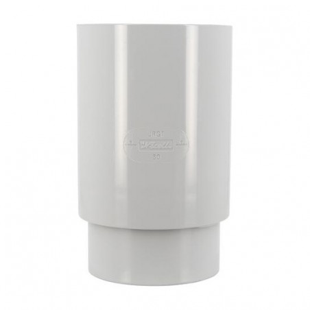 Female sleeve, female for downspout diameter 80 grey