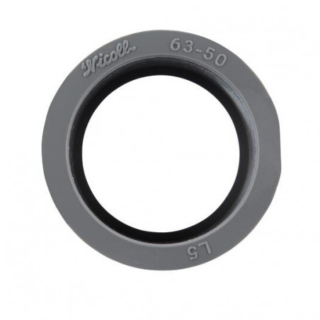 Incorporated reduction PVC male 63mm, female 50mm.