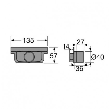 Bottom And Base For Low Channel, NICOLL, NAH773