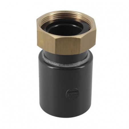 Union 2-delige PVC drukfitting vrouwelijk 50 mm, vrouwelijk 50X60