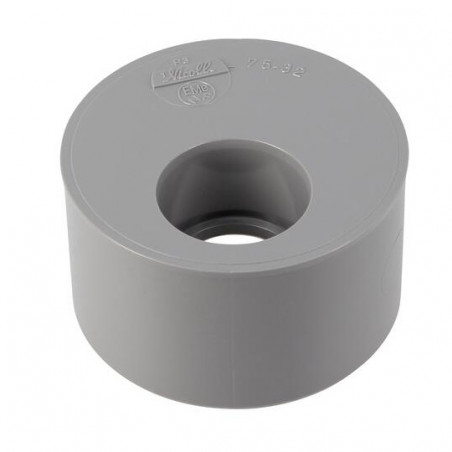 Ingebouwde Reductie Pvc Mannetje 75 Mm, Vrouwtje 32 Mm., NICOLL, P3