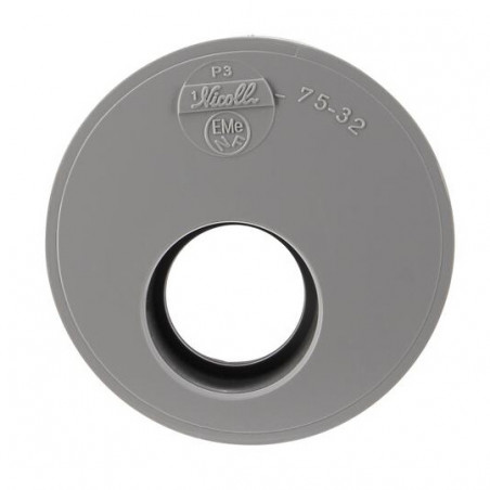 Ingebouwde Reductie Pvc Mannetje 75 Mm, Vrouwtje 32 Mm., NICOLL, P3
