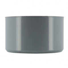 Ingebouwde reductie PVC mannetje 75 mm, vrouwtje 40 mm.