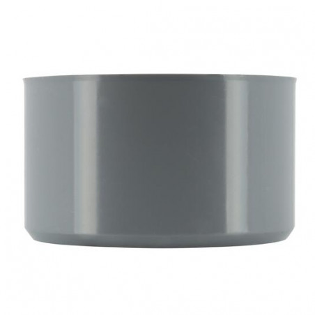 Ingebouwde reductie PVC mannetje 75 mm, vrouwtje 40 mm.