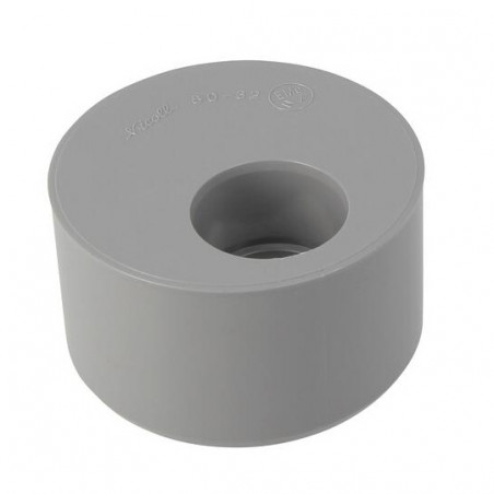 Réduction incorporée PVC mâle 80 mm, femelle 32 mm. NICOLL R3 - Image 1/4
