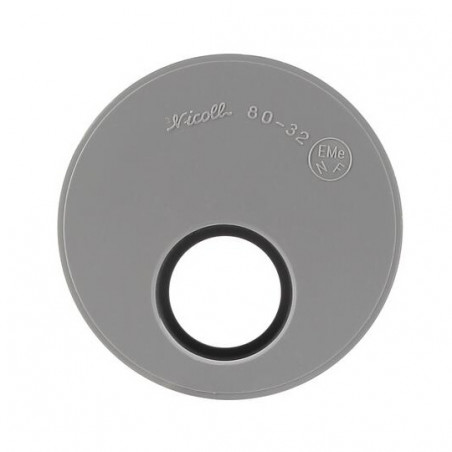 Reductor De Pvc Incorporado, 80 Mm Macho, 32 Mm Hembra., NICOLL, R3