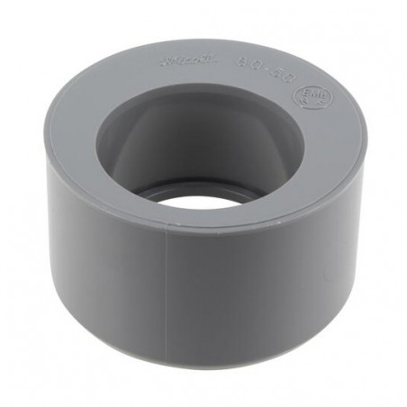 Reductor De Pvc Incorporado, 80 Mm Macho, 50 Mm Hembra., NICOLL, R5