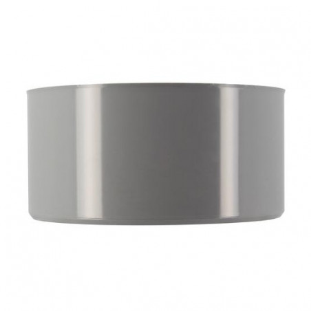 Réduction incorporée PVC mâle 80 mm, femelle 50 mm.