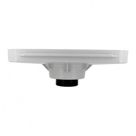 40 x 40 cm PVC-Siphon-Duschwanne mit Adapter, hellgrau