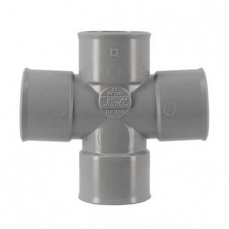 Kruis Pvc 87 Graden 30 (90 Graden) Vrouw/Vrouw, 32, NICOLL, RF188