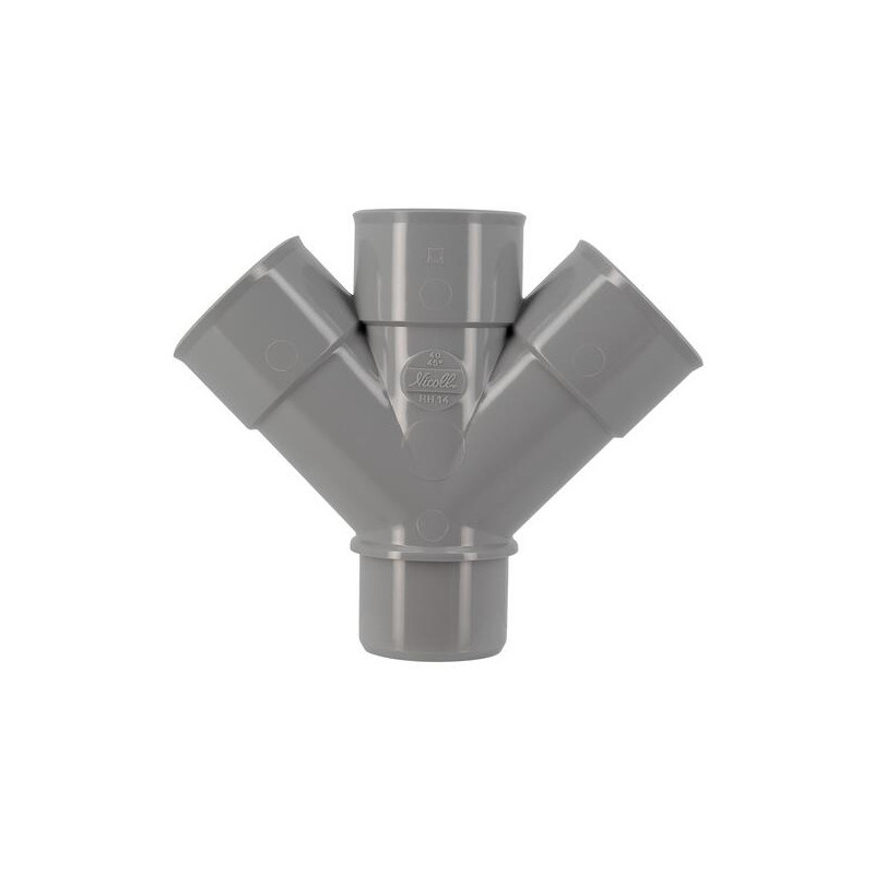 Kruis PVC 45 graden MF 40