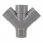 PVC-Kreuz 45° MF: 40