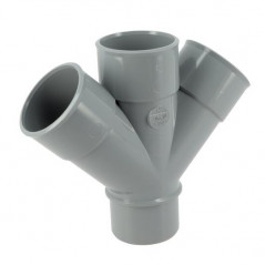 Croix PVC 45 degré MF 50