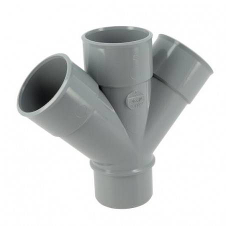 PVC-Kreuz 45° MF: 50