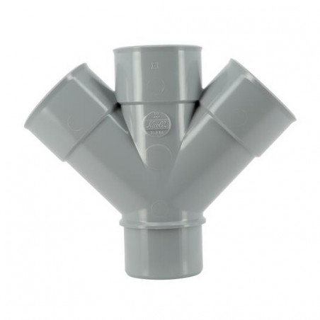 Pvc-Kreuz 45° Mf: 50, NICOLL, RJ14