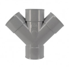 Croix PVC 45 degré FF 50