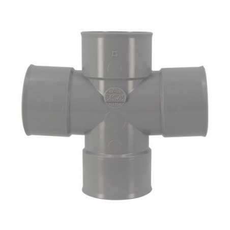 Croce PVC 87° 30 (90°) Femmina/Femmina - 50