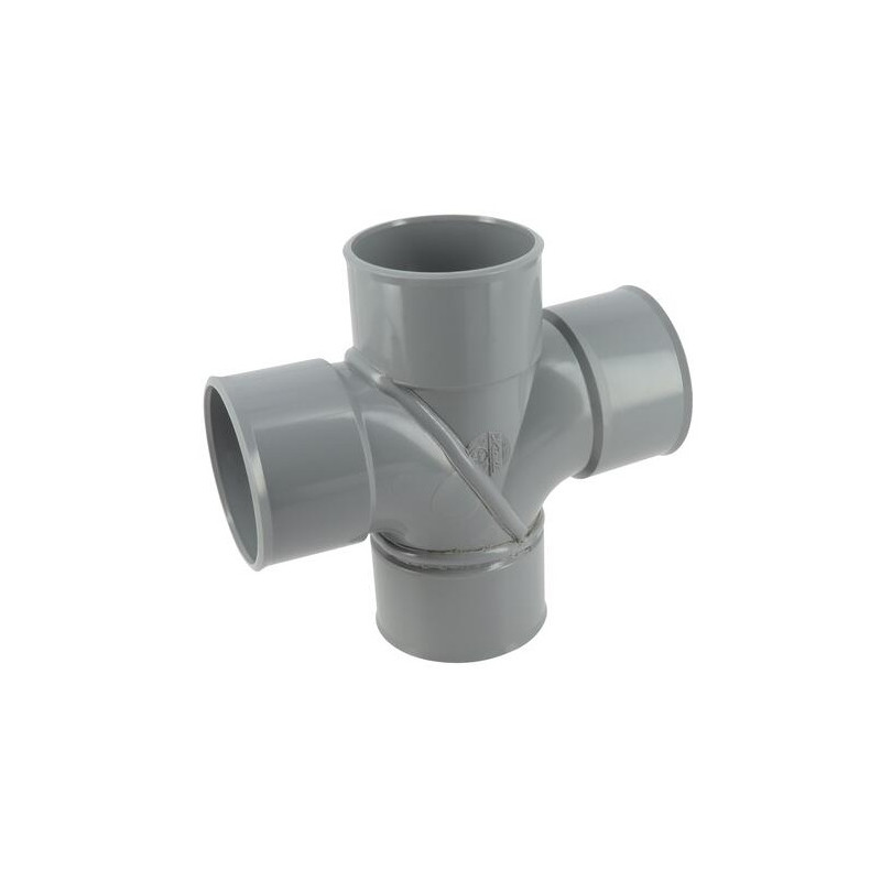 PVC-Kreuz 87° 30 (90°) Weiblich/Weiblich - 63