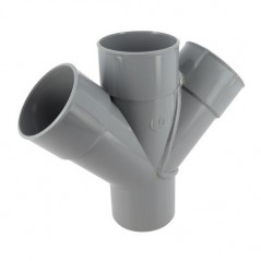 Cross Pvc 45° Mf : 80, NICOLL, RR14