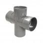 copy of Croix PVC 45°, mâle/femelle, diamètre 90mm. copy of Croix PVC 45°, mâle/femelle, diamètre 90mm.