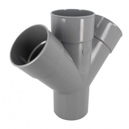 Kruis PVC 45 graden MF 100