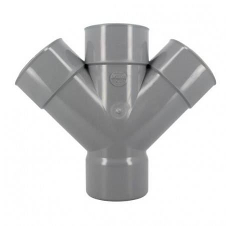 Croce Pvc 45° Ff: 100, NICOLL, RT144