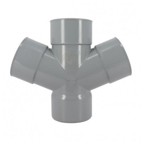 Croix PVC 67 degré30 FF 100 NICOLL RT166 - Image 3/5