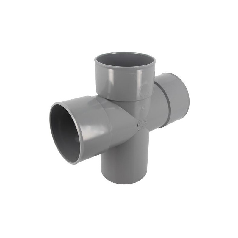 Cross PVC 87° 30 (90°) Male/Female - 100