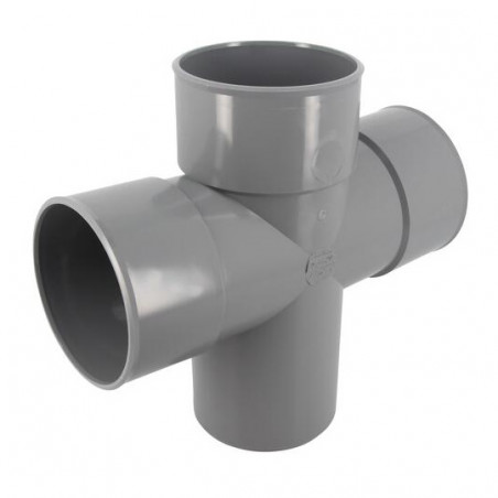 Cross Pvc 87° 30 (90°) Male/Female - 100, NICOLL, RT18