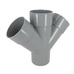 Kruis PVC 45 graden MF 110