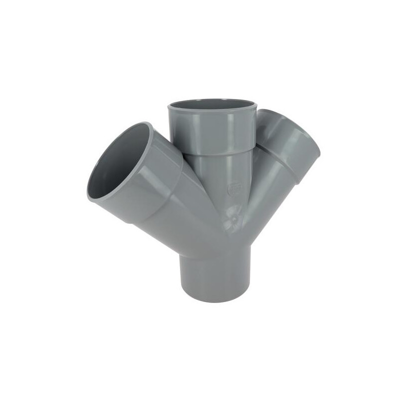 Croix PVC 45 degré MF 125