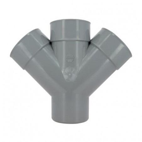 PVC-Kreuz 45° MF: 125