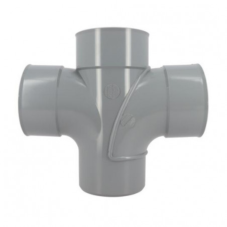 Cross PVC 87° 30 (90°) Male/Female - 125