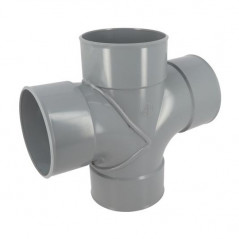 Pvc-Kreuz 87° 30 (90°) Weiblich/Weiblich - 125, NICOLL, RX188