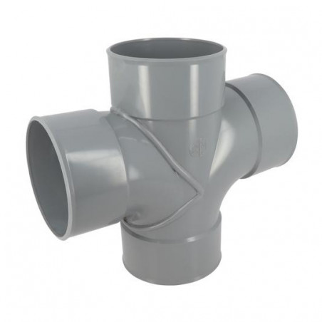 Croce Pvc 87° 30 (90°) Femmina/Femmina - 125, NICOLL, RX188