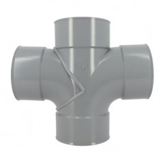 Croce PVC 87° 30 (90°) Femmina/Femmina - 125