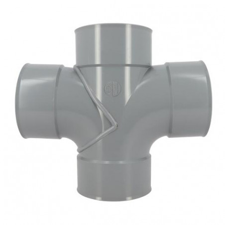 PVC-Kreuz 87° 30 (90°) Weiblich/Weiblich - 125