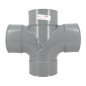 Cross PVC 87° 30 (90°) Female/Female - 125